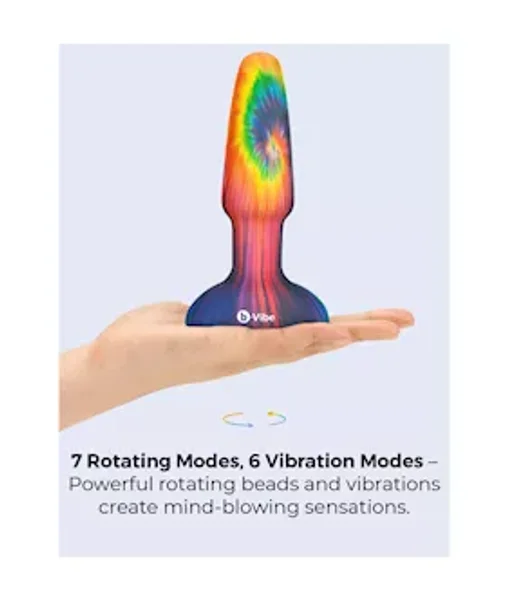 b-Vibe Peace & Love Tie-Dye Rimming Plug — image 11 of 12