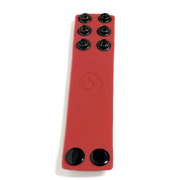 Boneyard 1.5inch Silicone Ball Strap - 3 Snap - Red