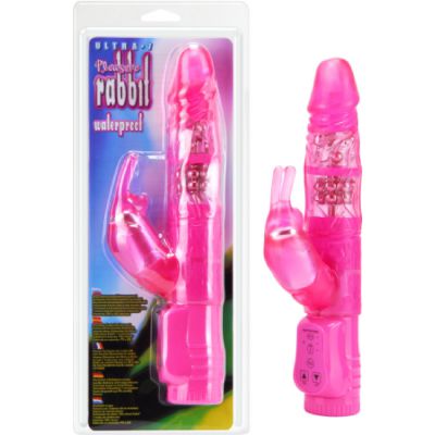 Ultra 7 Pleasure with Clitoral Stimulator Waterproof Rabbit Vibrator