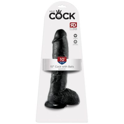 King Cock 10 Inch Realistic Dildo with Balls