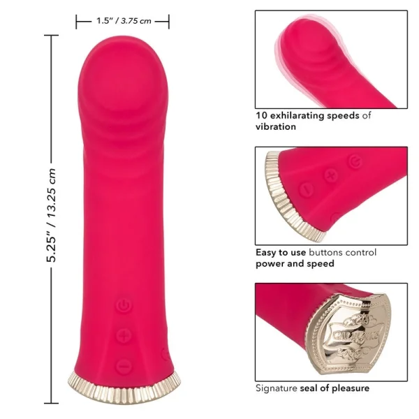 Uncorked Merlot Waterproof Rechargeable Silicone Vibrator By CalExotics