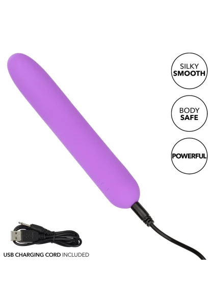 Bliss Liquid Silicone Rechargeable Waterproof Mini Vibrator - Purple