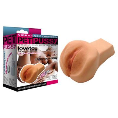 Vibrating CyberSkin Pet Pussy Flesh Vibrating Vagina Stroker