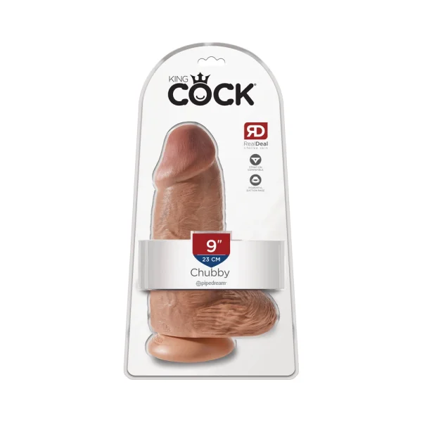 King Cock Chubby 9 inches Cock with Balls Dildo