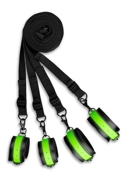 Ouch! Glow In the Dark Bed Bindings Restraint Kit