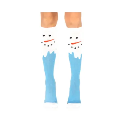 Snow Man Knee High Socks O s