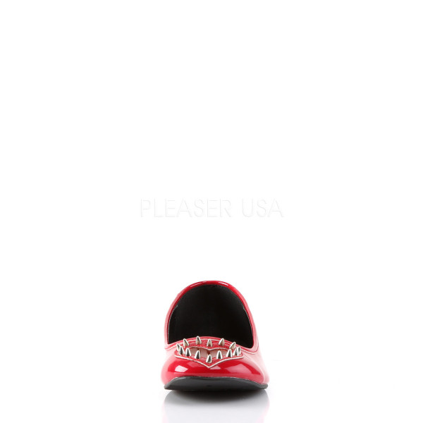 Round Toe Flat w/See-Through Heart Cutout & Spikes Detail — image 6 of 8
