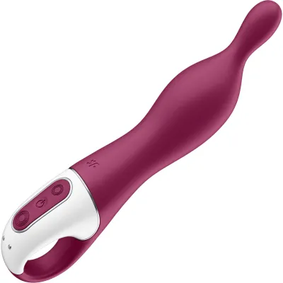 Satisfyer A Mazing 1 Rechargeable Waterproof 12 Function A Spot Vibrator Berry