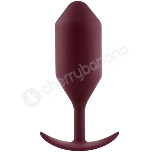B-Vibe Snug Plug 5 Red Large Weighted Wearable Butt Plug