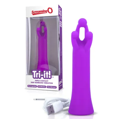Screaming O 5 25 Rechargeable 3 Point Clitoral Vibrator