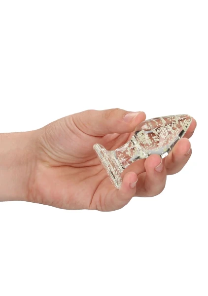 Ouch! Glow In The Dark Glass Butt Plug