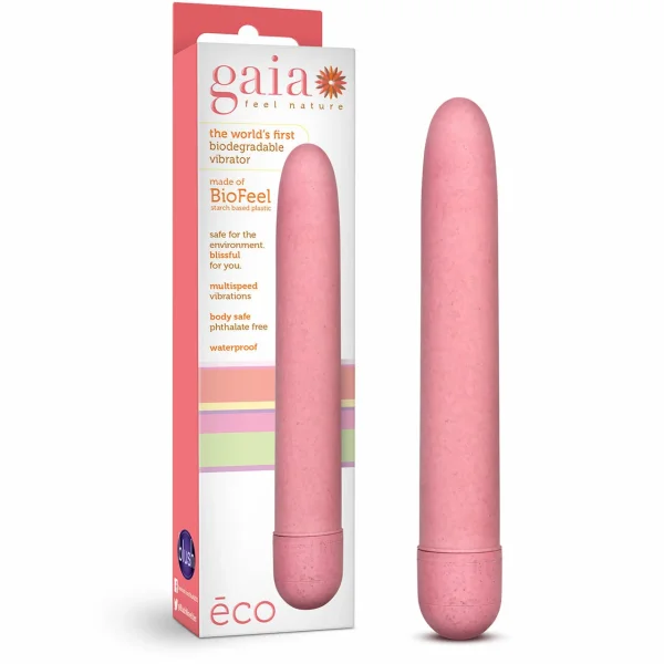 Gaia Eco Biodegradable & Recyclable Vibrator By Blush Novelties - Coral — image 6 of 7