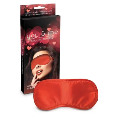 You Me Silky Red Blindfold