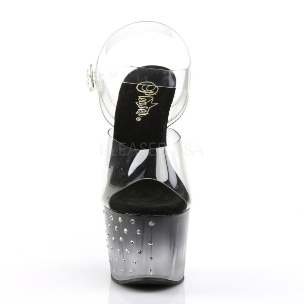 7 inches Heel, 2 3/4 inches PF Ankle Strap Sandal w/RS Studded Bottom — image 18 of 20