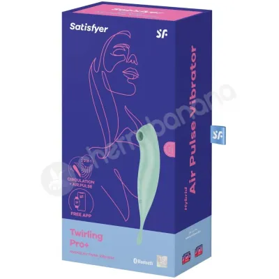 Satisfyer Twirling Pro Green 2 In 1 App Controlled Vibrator