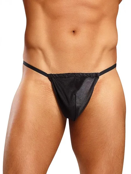 Male Power Black Smooth Silk Posing Pouch — image 7 of 7