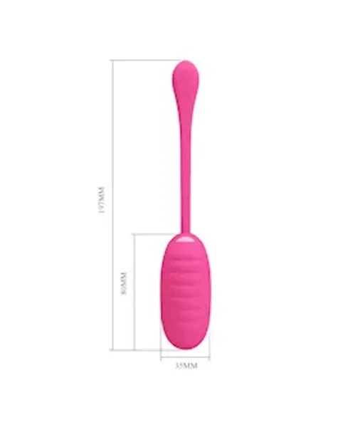Kirk Liquid Silicone Remote Egg Vibrator - 7.7 Inch — image 10 of 14