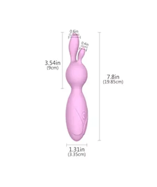 Silicone Bunny Vibe - Pink - 7.8 Inch — image 7 of 7