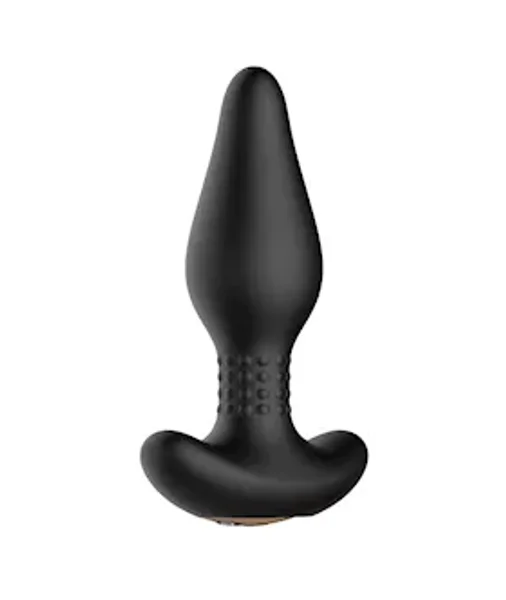 Deluxe Chastity Remote Control Anal Plug - Black - 6.4 Inch — image 8 of 10