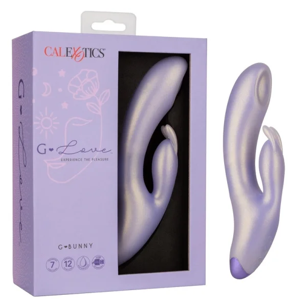 G-Love G-Bunny Silicone Rechargeable Waterproof Dual Stimulation Vibrator By CalExotics