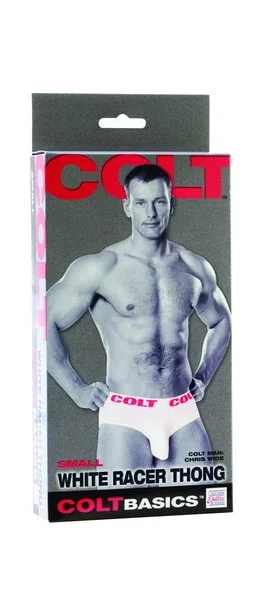 COLT BASICS RACER THONG CHRIS WIDE WHITE SMALL