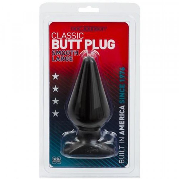 Classic Butt Plug - Smooth Large - Black