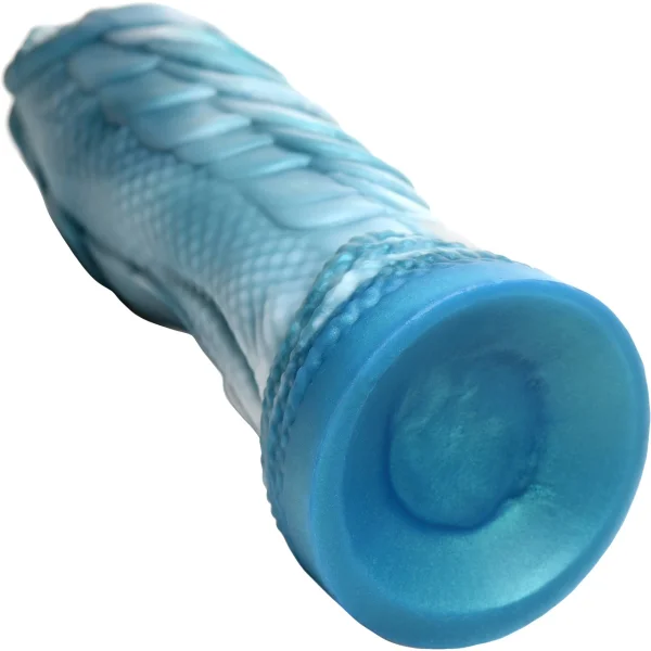 Sea Serpent Scaly 8.3" Silicone Suction Cup Dildo By Creature Cocks