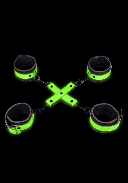 Ouch! Glow in the Dark Hand and Ankle Cuffs with Hogtie — image 7 of 10