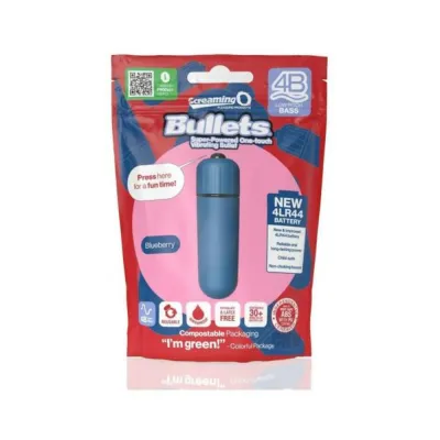 Bullets Discreet Screaming O 4b Bullet Vibrator Blueberry
