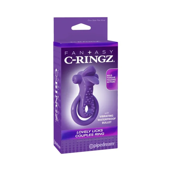 Fantasy C-Ringz Lovely Licks Couples Ring Purple
