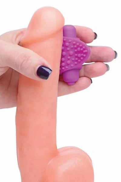 Versa Tingler Cock Ring, Finger Vibe Clit Stim Purple — image 4 of 8