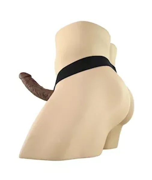 Fetish Fantasy Series 7 Inch Vibrating Hollow Strap-on With Balls - Brown - 7.4 Inch — image 13 of 16