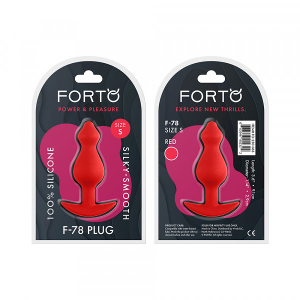 Forto F-78: Pointee 100% Silicone Plug Small