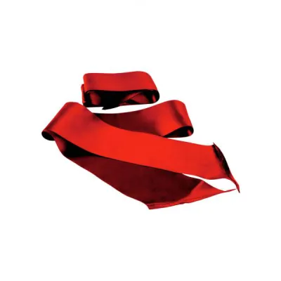 Sex And Mischief Silky Sash Restraints Beginner 2 Per Pack Red