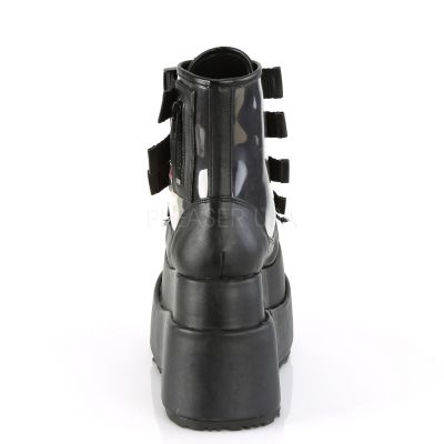 4 1 2 inches Tiered PF Buckle Up Ankle Boot