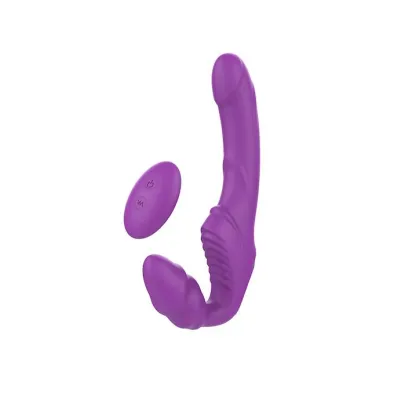 Amore Dual Pleasure Strapless Strap On 8 5 Inch