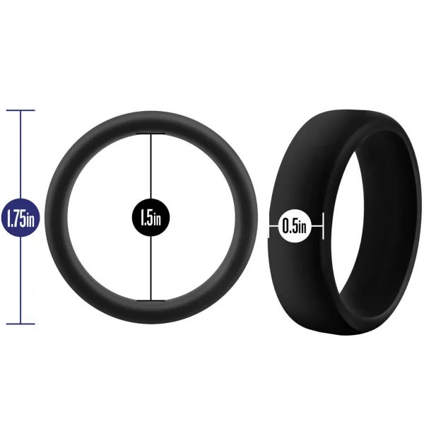 Blush Novelties Performance Go Pro Silicone Cock Rings - Single Color
