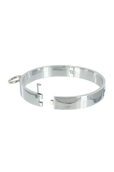 Chrome Slave Collar Small/Medium
