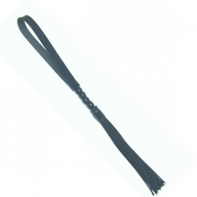 Sex Mischief Beaded Flogger Noir Vegan Friendly