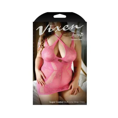 Vixen Sugar Coated Multi way Strap Dress Pink Queen