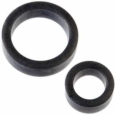 Doc Johnson Platinum Premium Silicone The C Rings Charcoal