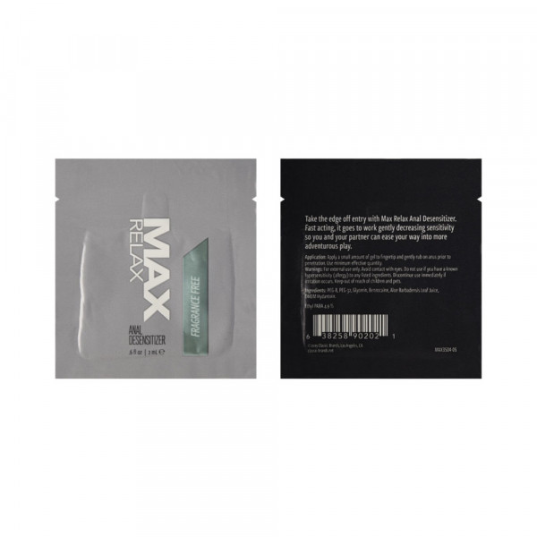 Max Relax Anal Desensitizer Foil 2ml