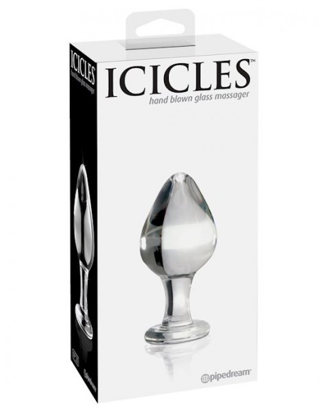 Icicles Glass Anal Plug No 25 - Clear