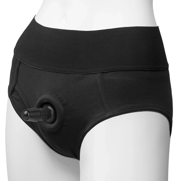 Vac-U-Lock Panty Harn w/Plg Briefs S/M