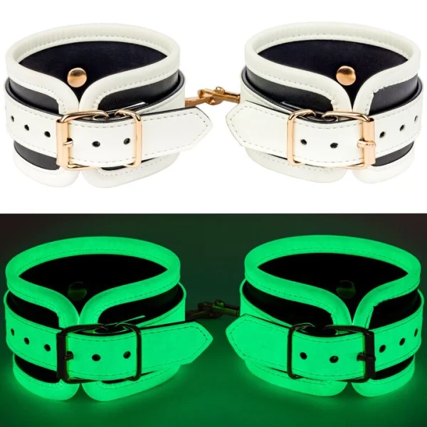 Bondara Crystal White Glow In The Dark Handcuffs — image 5 of 5