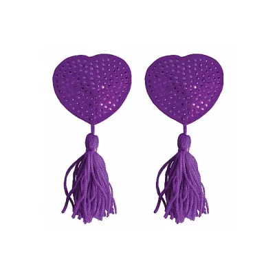 Nipple Tassels Heart Purple