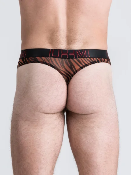 LHM Tiger Stripe Mesh Thong