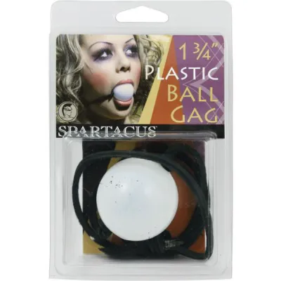 Thong Plastic Ball Gag 1 75 Inch White