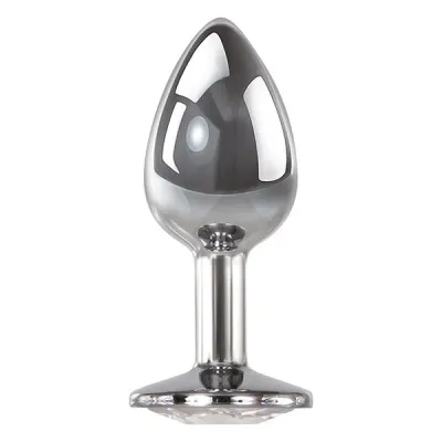 Adam Eve Medium Clear Gem Anal Plug