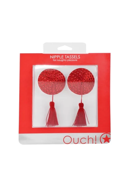 Nipple Tassels - Round (Red)